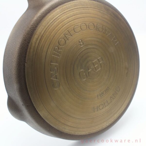 GAER Cookware gietijzeren koekenpan No.8 preseasoned cast iron skillet