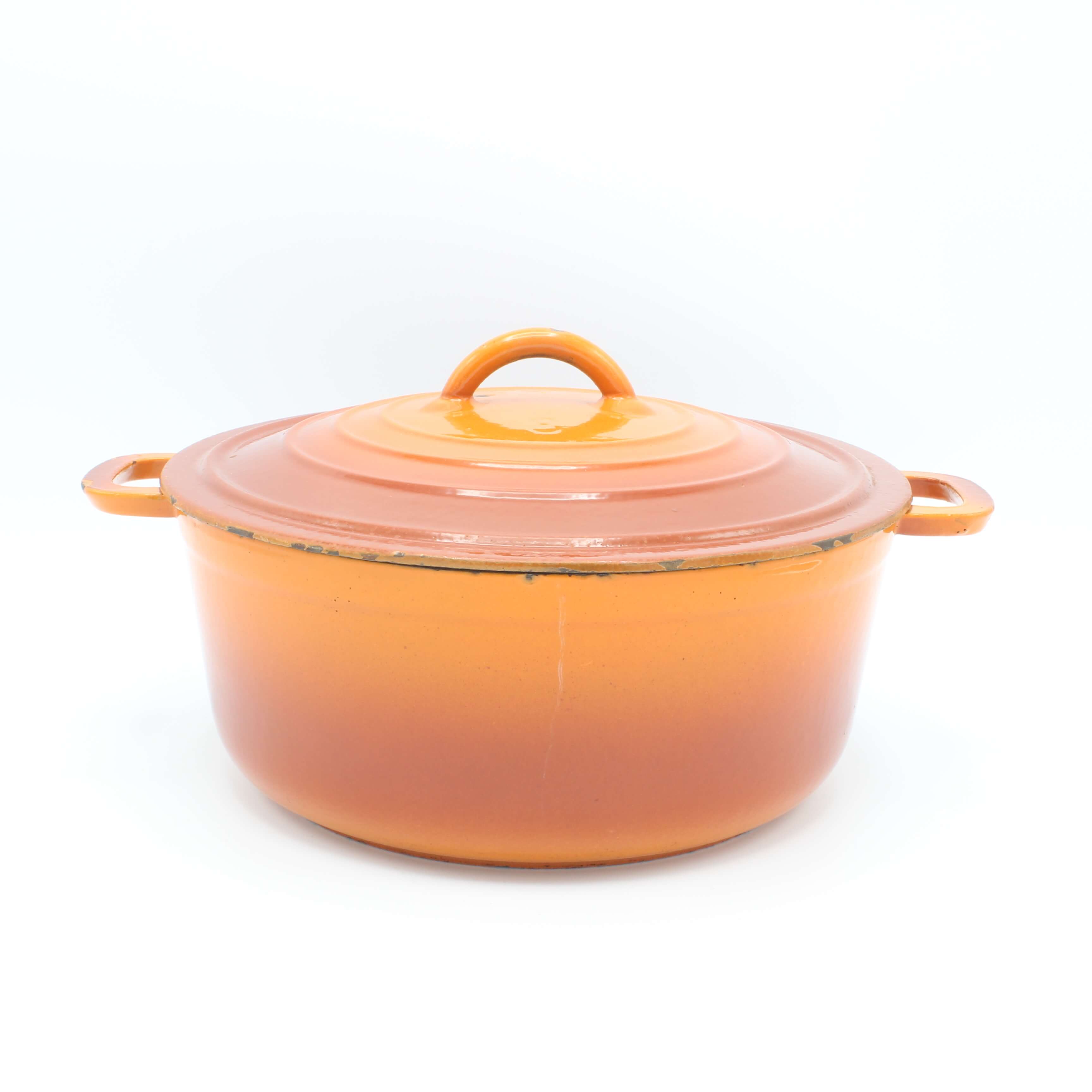 steenkool Janice beetje DRU gietijzeren braadpan, No.8 oranjerood 22 cm - Gaer Cookware
