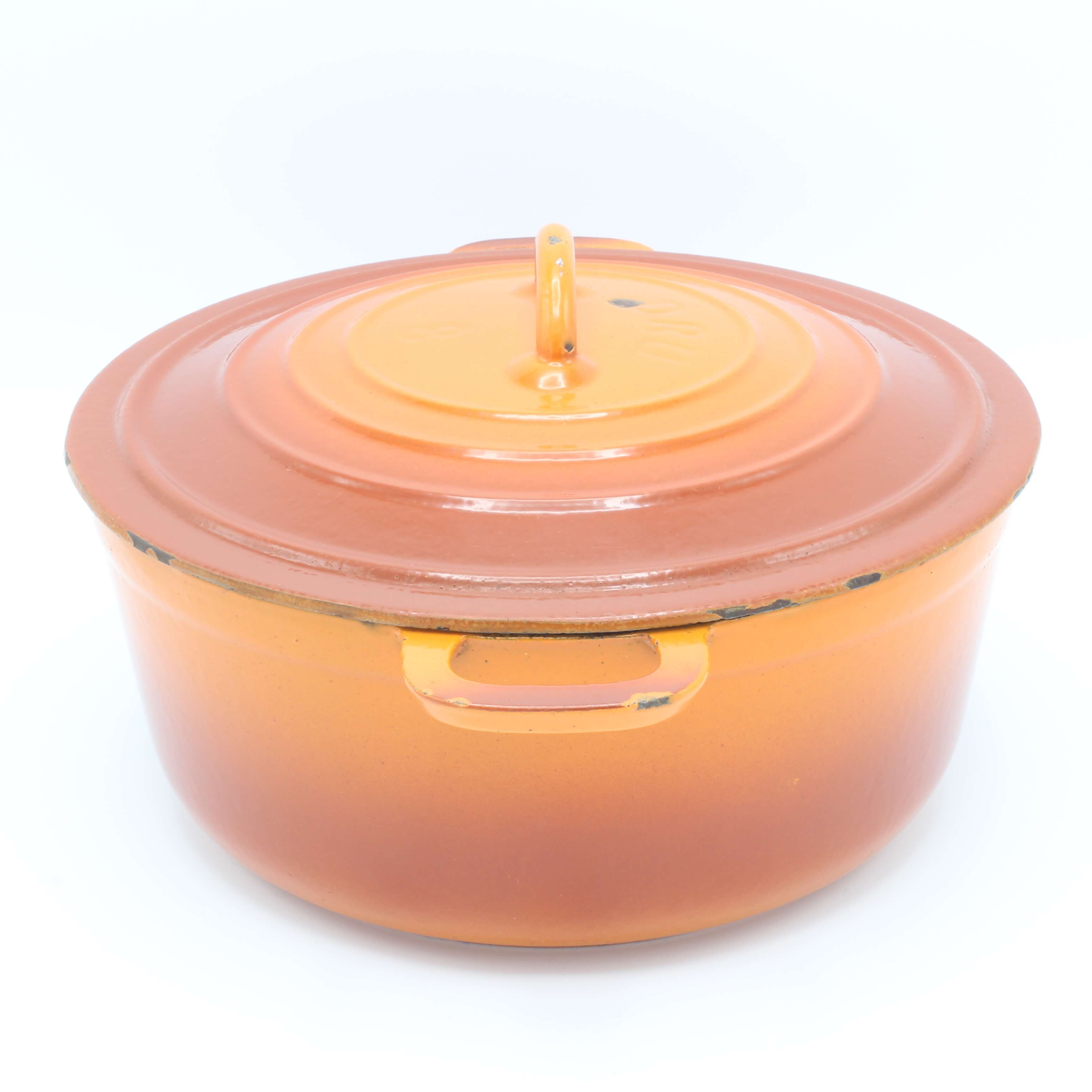 Voor u emotioneel nietig DRU gietijzeren braadpan, No.8 oranjerood 22 cm • Gaer Cookware