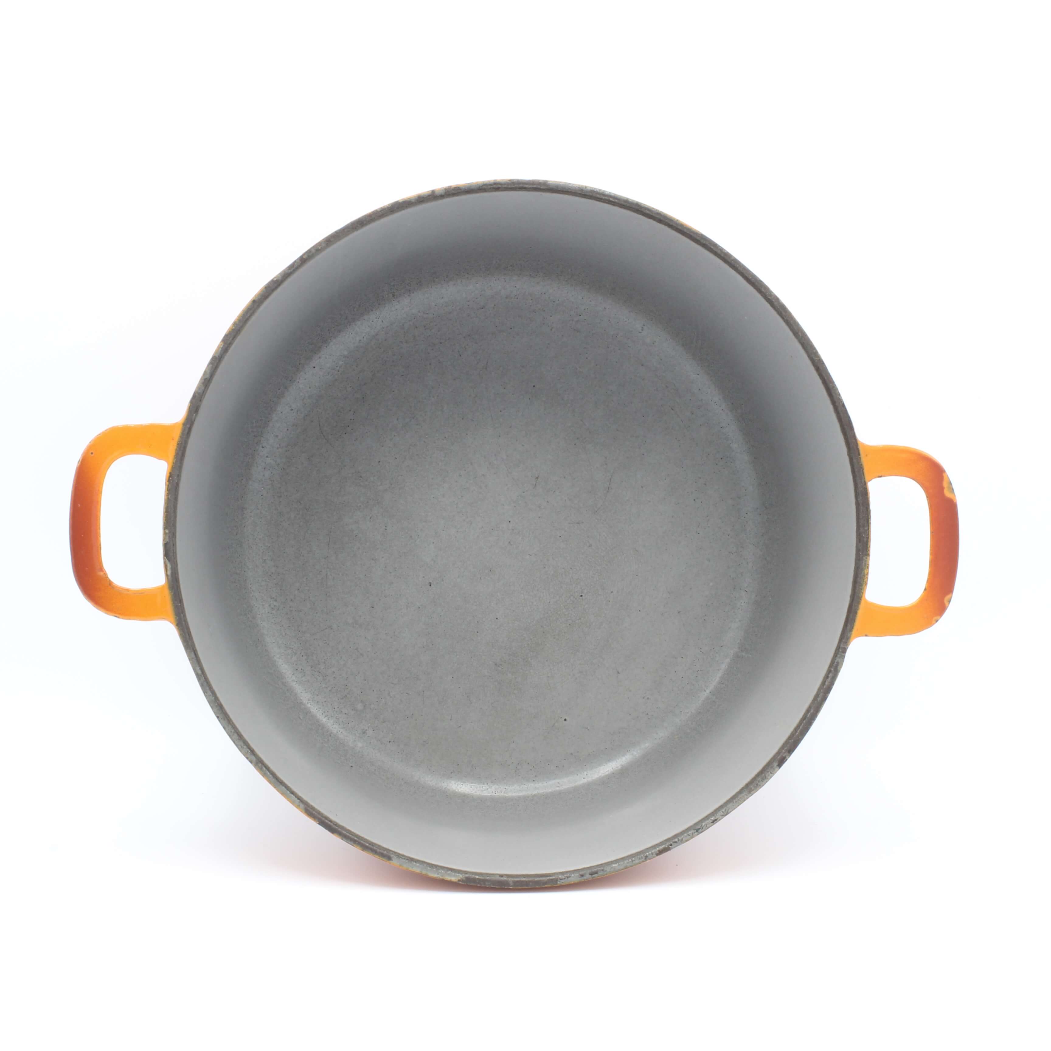 steenkool Janice beetje DRU gietijzeren braadpan, No.8 oranjerood 22 cm - Gaer Cookware