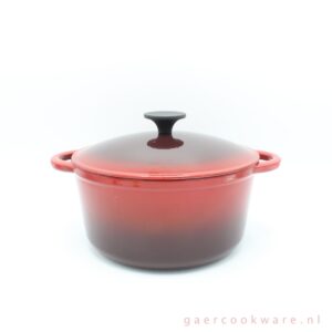 gietijzeren pan rood cast iron casserole red