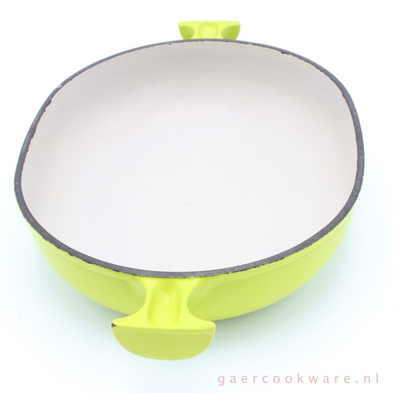 Vintage Le Creuset Enzo Mari La Mama Fondue Pot Rare Chartreuse Green