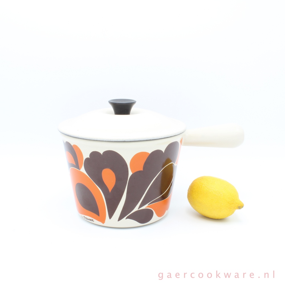 Le Creuset fonduepan, blank oranje bruin • Gaer Cookware