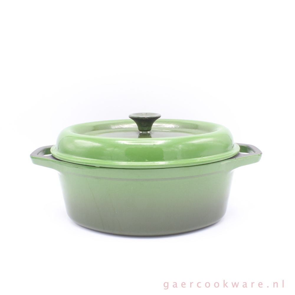 Verstenen huid concert Invicta gietijzeren braadpan, groen 29 cm - Gaer Cookware