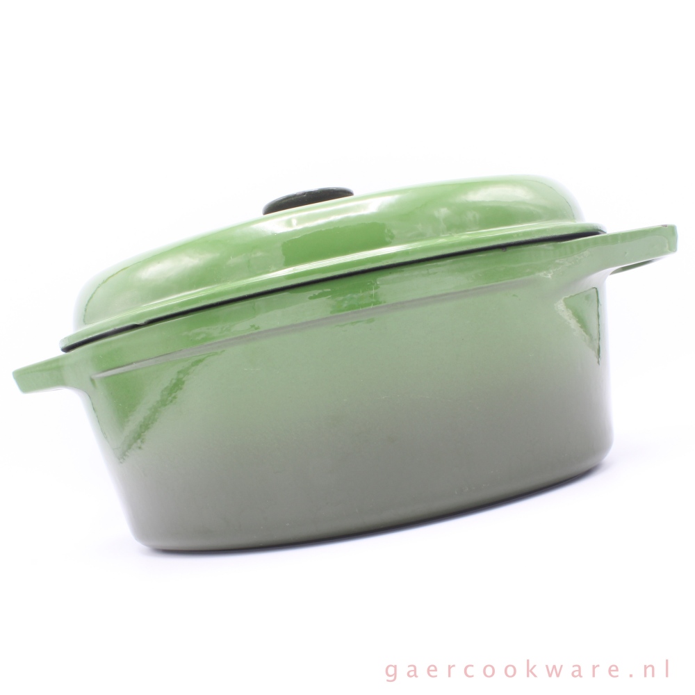 Invicta gietijzeren braadpan, groen 29 cm Gaer Cookware