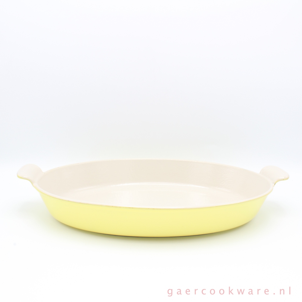 Bourgeon Flitsend Nieuwjaar Le Creuset gietijzeren ovenschaal, geel 36 cm - Gaer Cookware