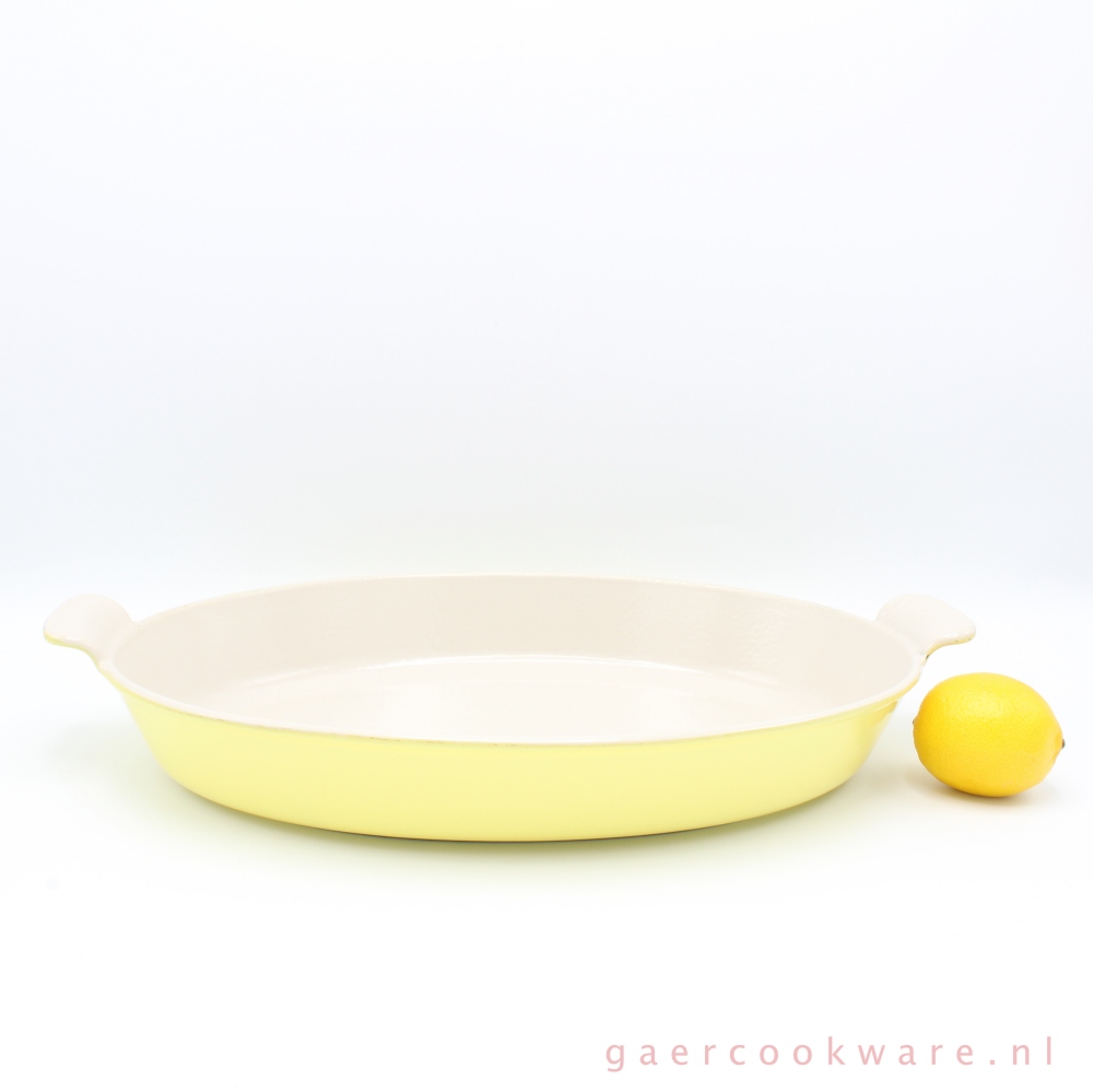 De databank vermijden Manie Le Creuset gietijzeren ovenschaal, geel 36 cm - Gaer Cookware