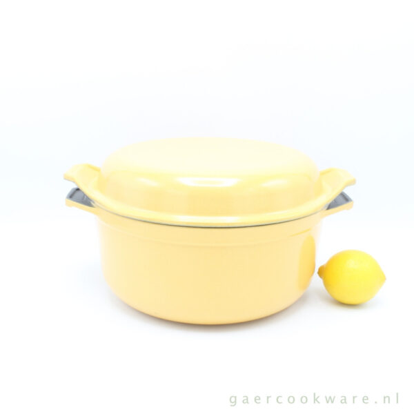 Fontignac gietijzeren braadpan geel cast iron