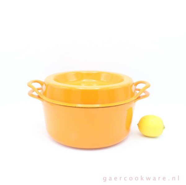 Cousances gietijzeren braadpan cast iron oranje 22 cm orange