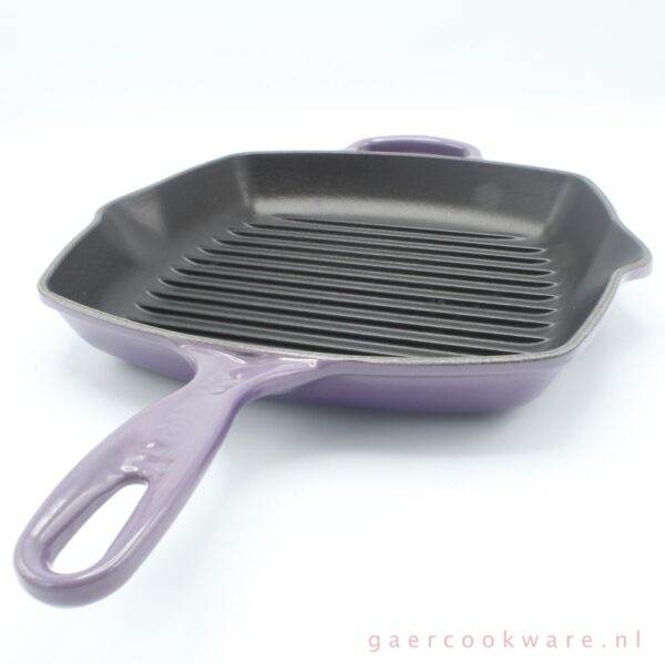 Le Creuset gietijzeren grillpan lila cast iron purple