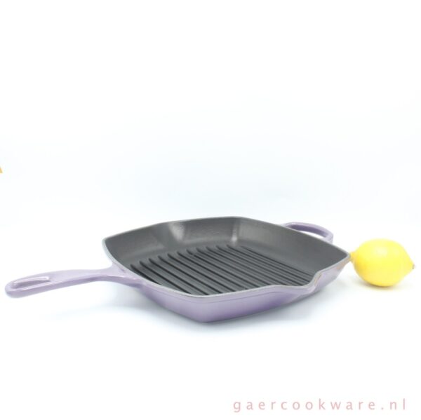 Le Creuset gietijzeren grillpan lila cast iron purple