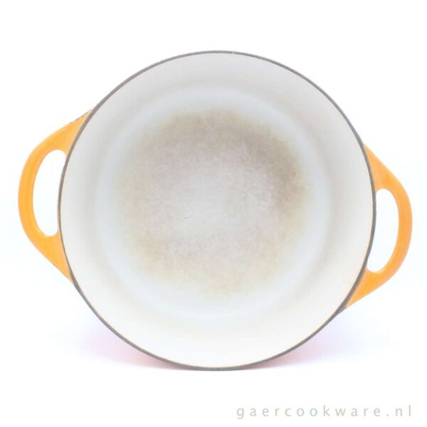 Cousances gietijzeren braadpan Doufeu oranje rood 26cm