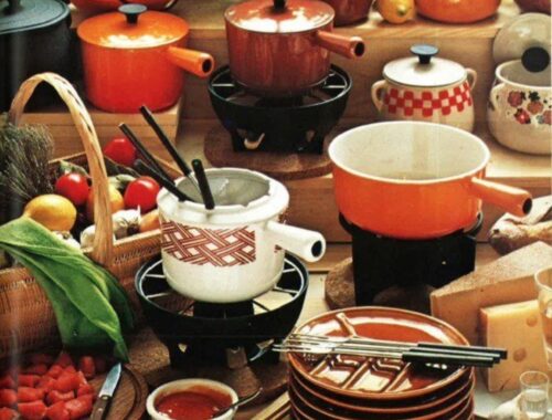 Cousances gietijzeren fonduepannen cast iron